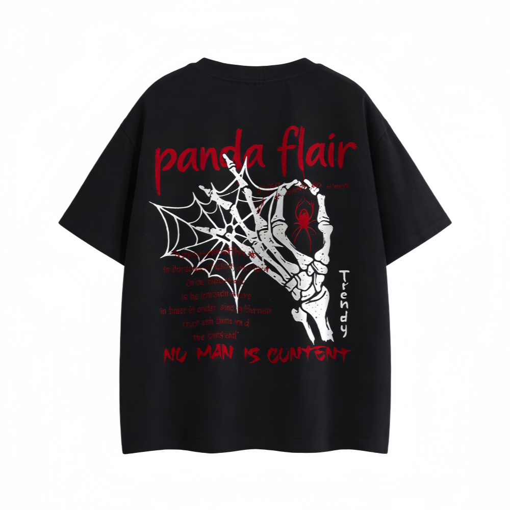 Black Graffiti Panda Tee - Image 5