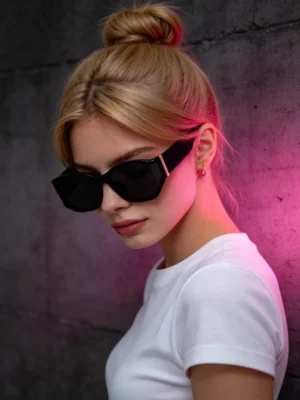 Tortoiseshell Gold Cat-Eye Sunglasses