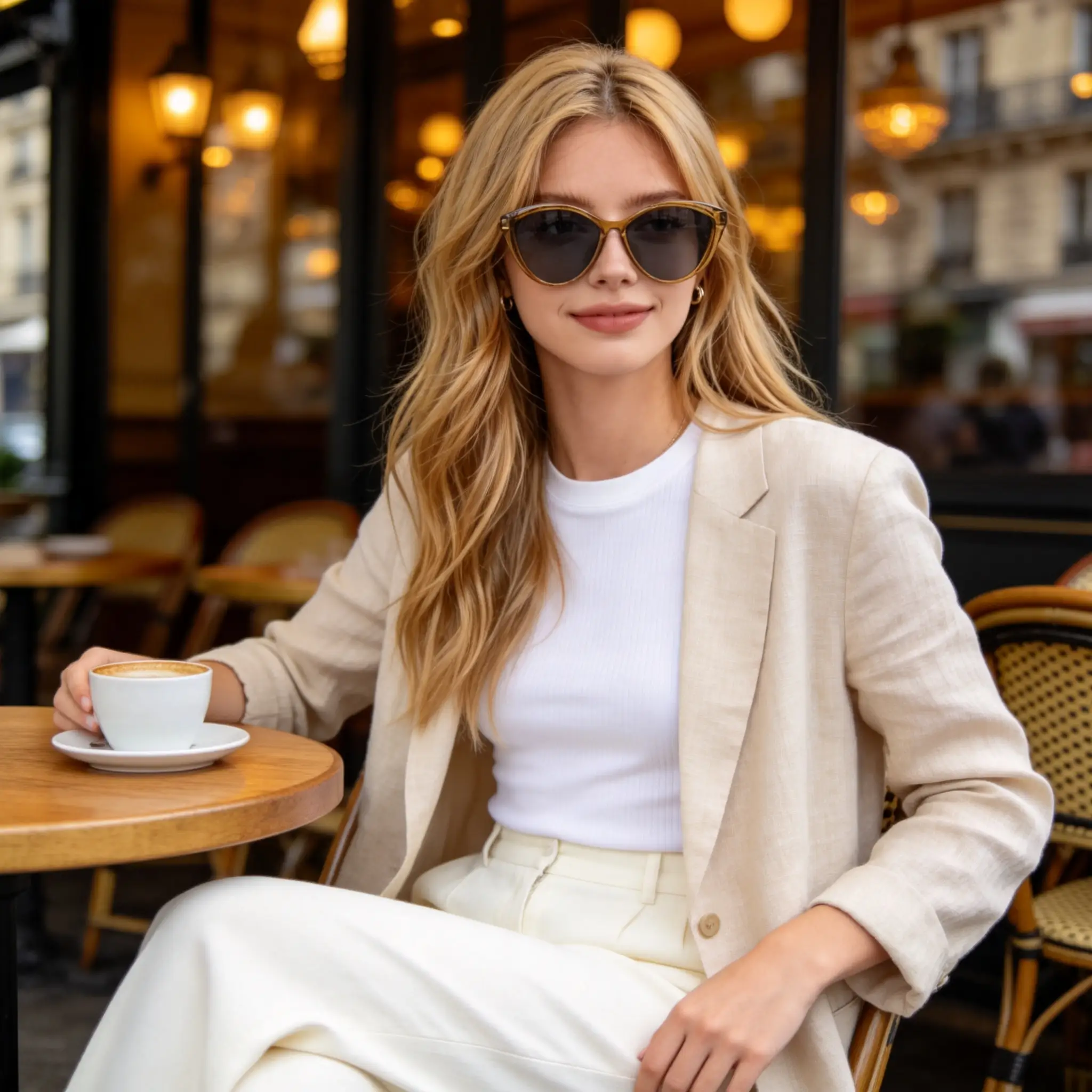 Amber Cat Eye Sunglasses - Image 2
