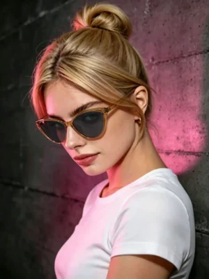 Amber Cat Eye Sunglasses