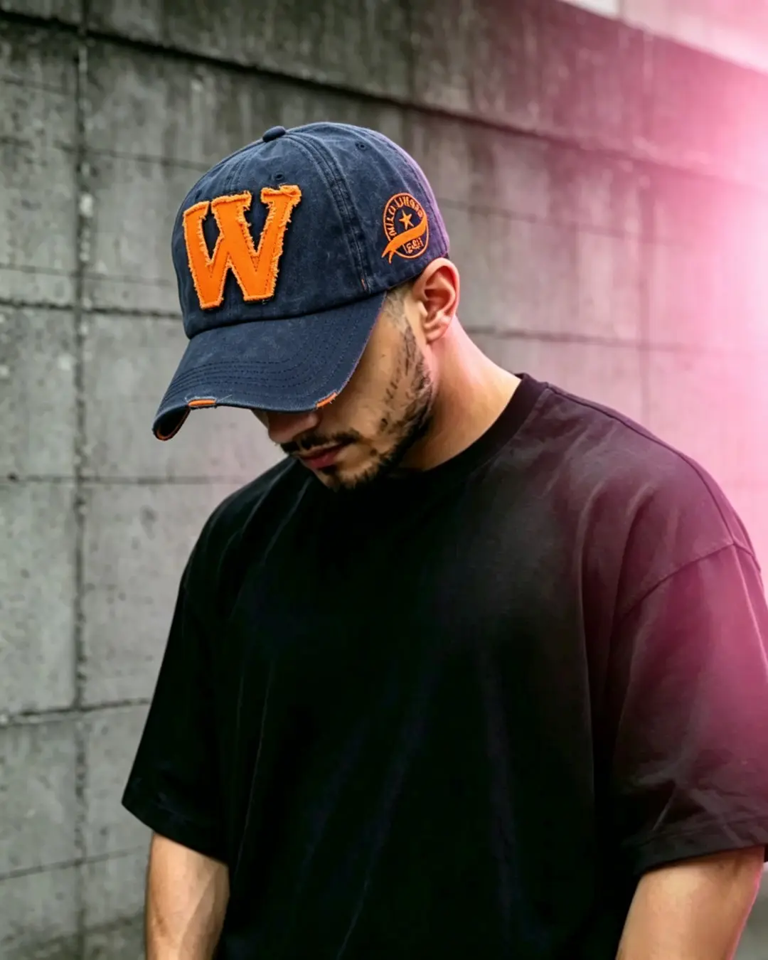 Vintage W Letter Baseball Cap - Image 6
