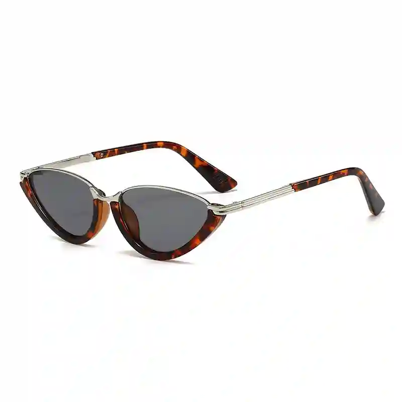 Wine Red & Gold Cat Eye Sunglasses - Image 6