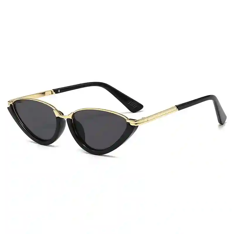 Wine Red & Gold Cat Eye Sunglasses - Image 8