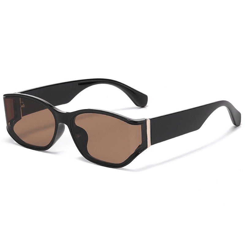Tortoiseshell Gold Cat-Eye Sunglasses - Image 8