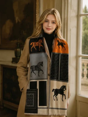 Reversible Equestrian Scarf - 7color