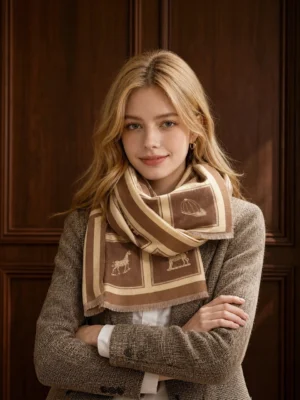 Equestrian Grid Scarf - 7color