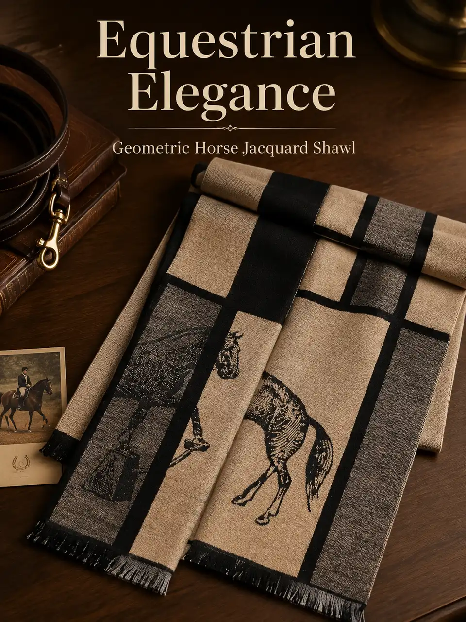 Sketch Horse Scarf - British Equestrian Hero
