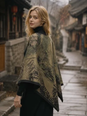 Abstract Cape Scarf - 6color