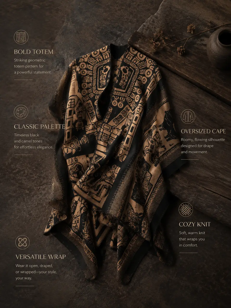 Retro Totem Cape Scarf - 5 Key Benefits