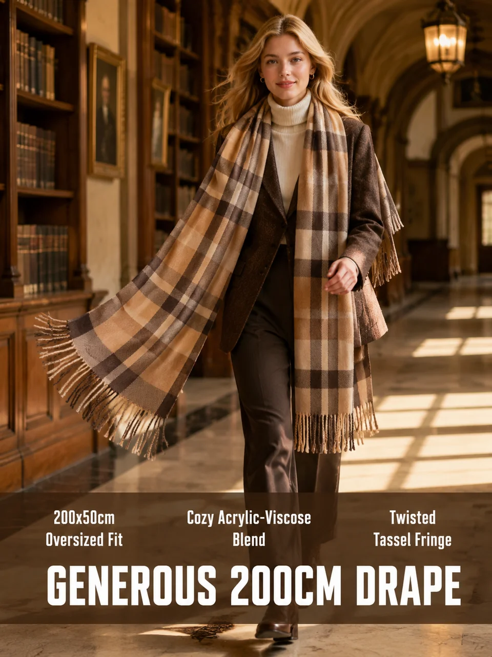 British Plaid Scarf - 10color - Image 4