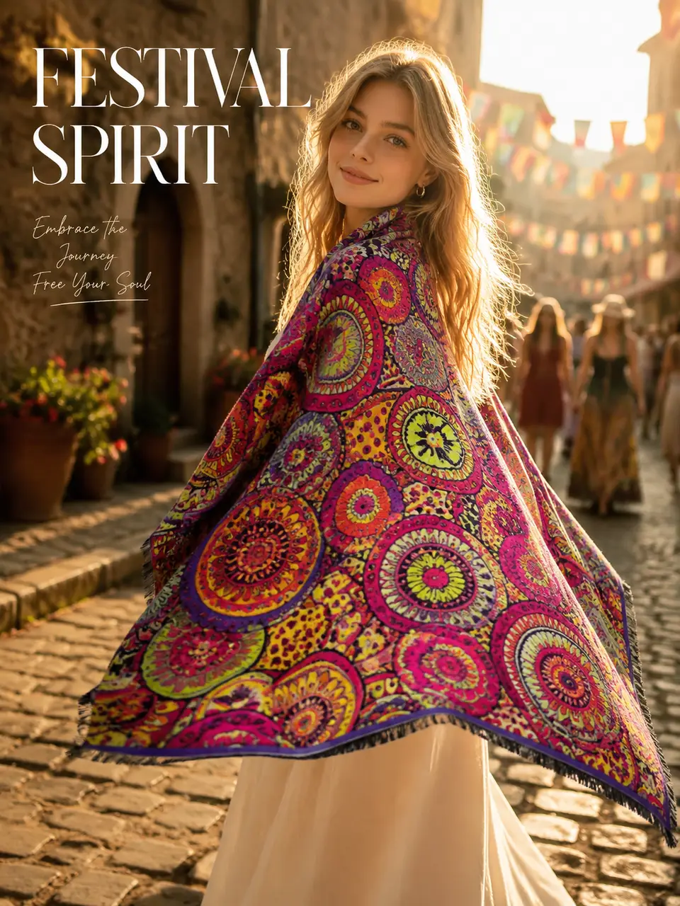 Bohemian Paisley Scarf - Courtyard Lifestyle