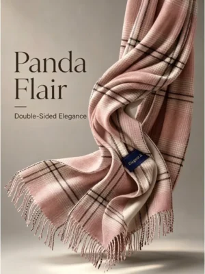 Sakura Plaid Scarf - Pink