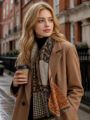 Vintage Patchwork Scarf - 3color