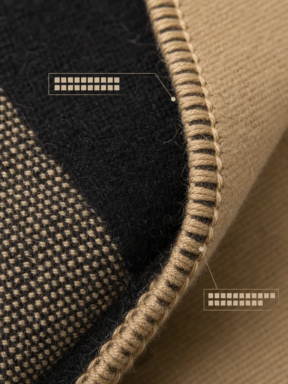 British Plaid Poncho - Craftsmanship
