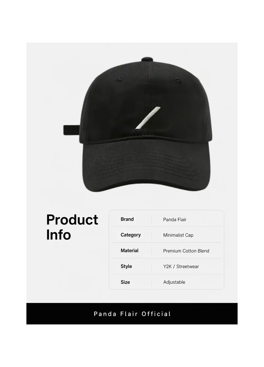 Blue Slash Minimalist Cap - Image 8