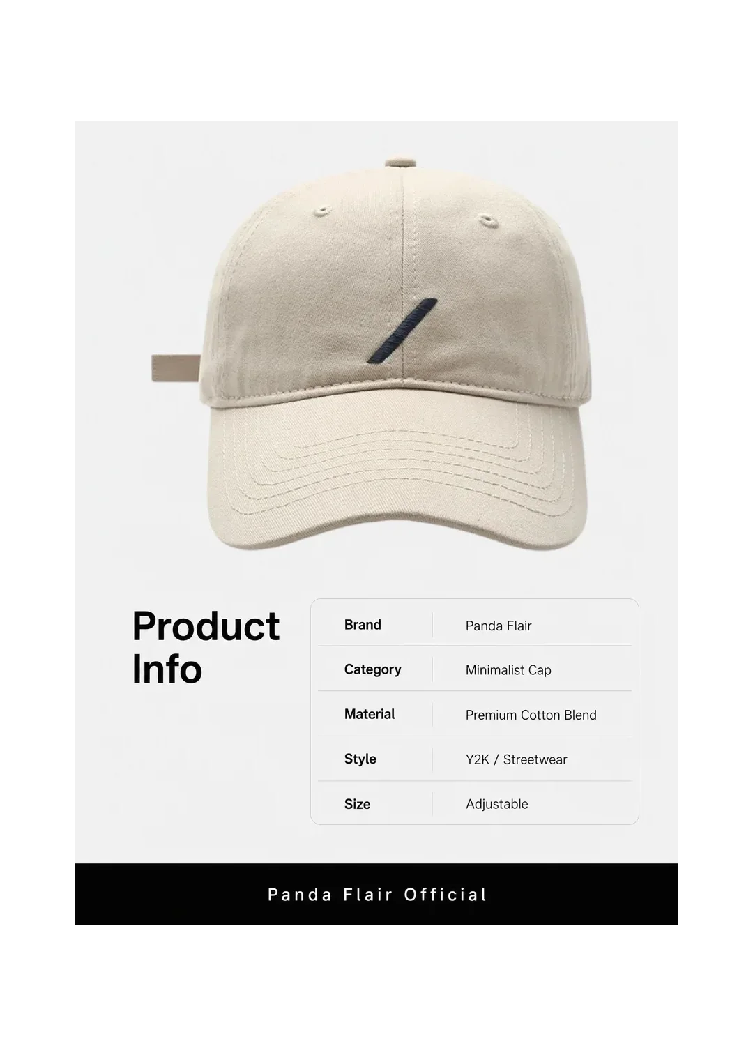 Blue Slash Minimalist Cap - Image 5