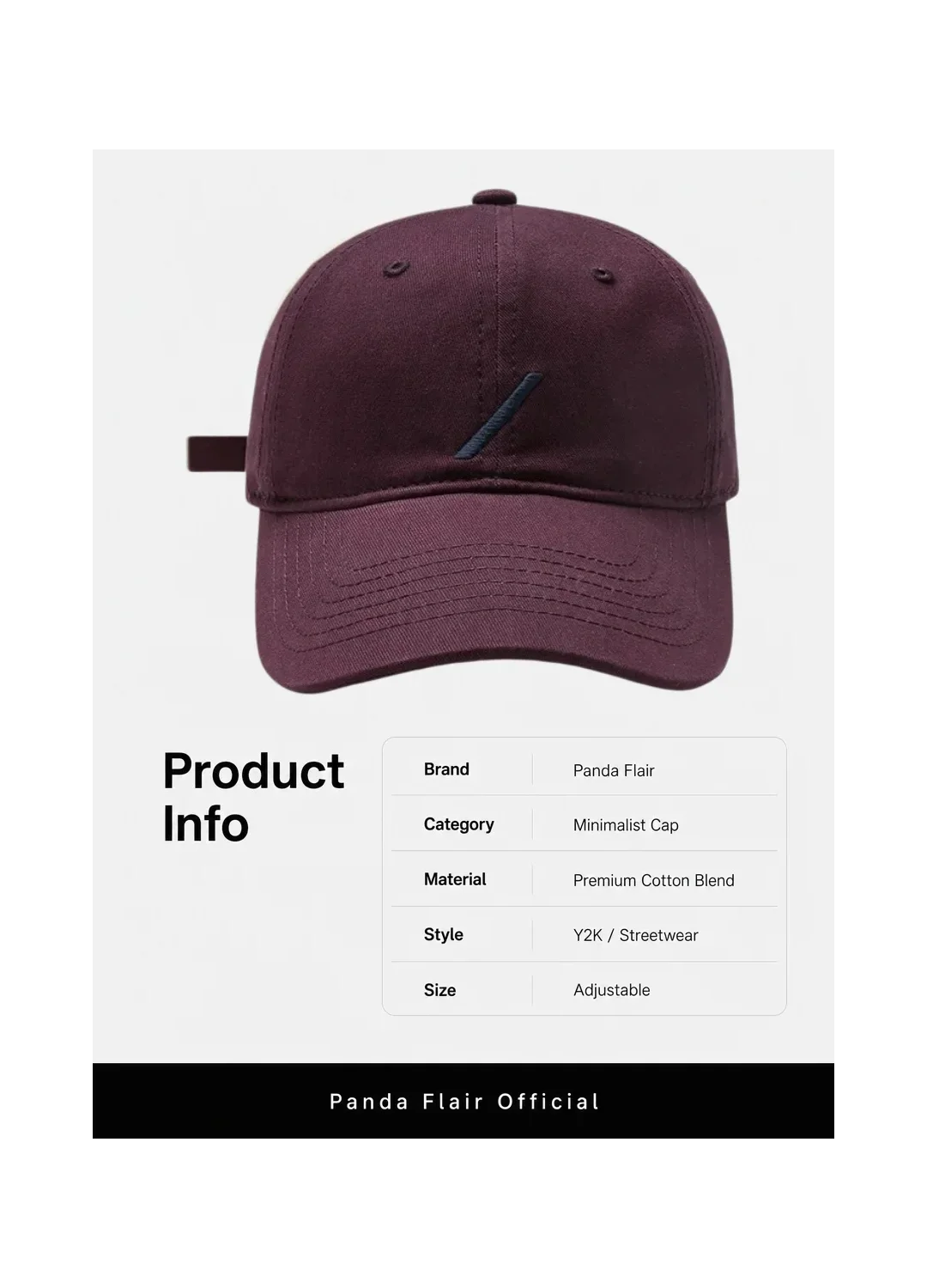 Blue Slash Minimalist Cap - Image 4