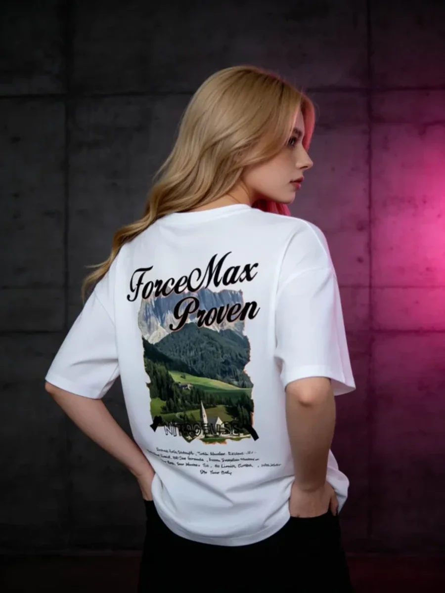 Mountain Landscape Oversized Tee