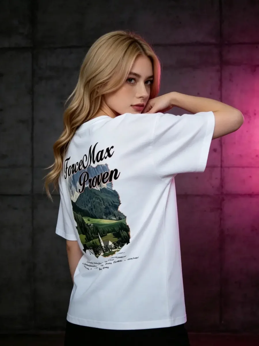 Mountain Landscape Oversized Tee - Image 3