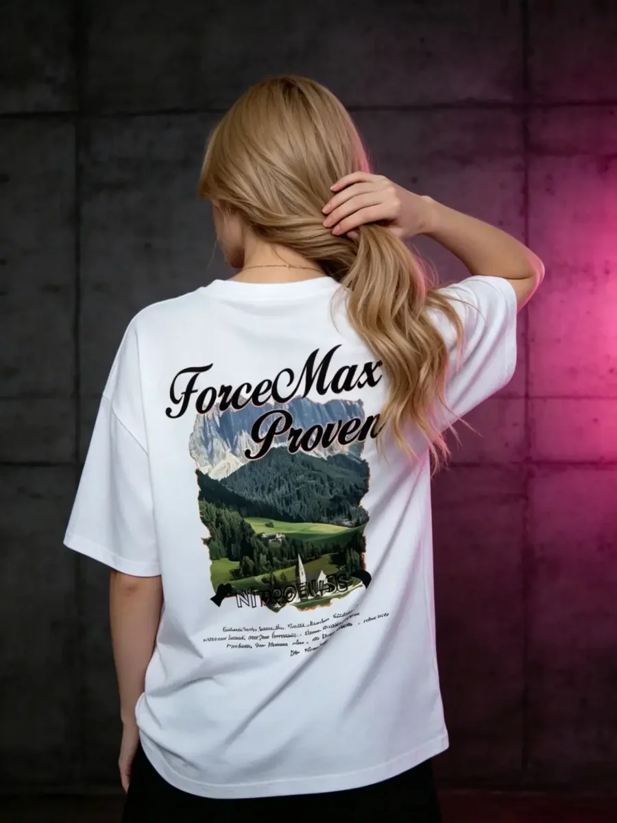 Mountain Landscape Oversized Tee - Image 4