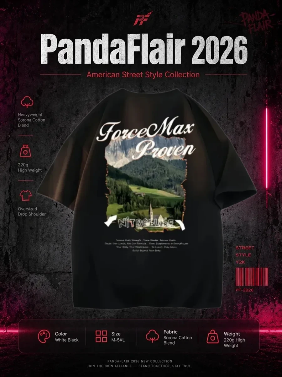 Mountain Landscape Oversized Tee - Image 9