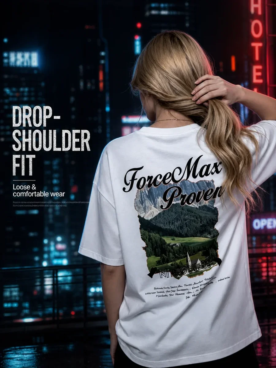 Mountain Landscape Oversized Tee - Image 7