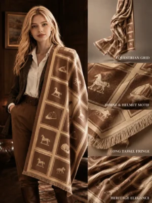 Equestrian Grid Scarf - 7color