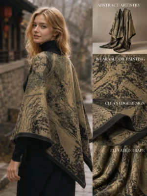 Abstract Cape Scarf - 6color