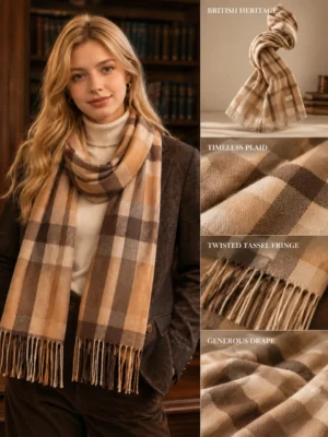 British Plaid Scarf - 10color