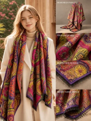 Bohemian Paisley Scarf - 6color