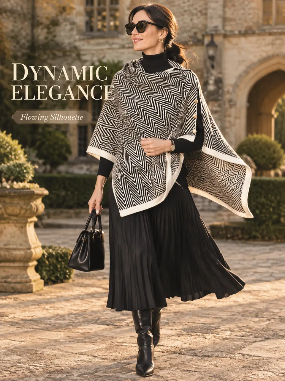 Herringbone Knit Capelet