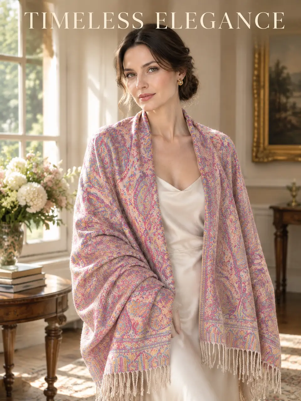 Paisley Jacquard Wrap Scarf Value Showcase