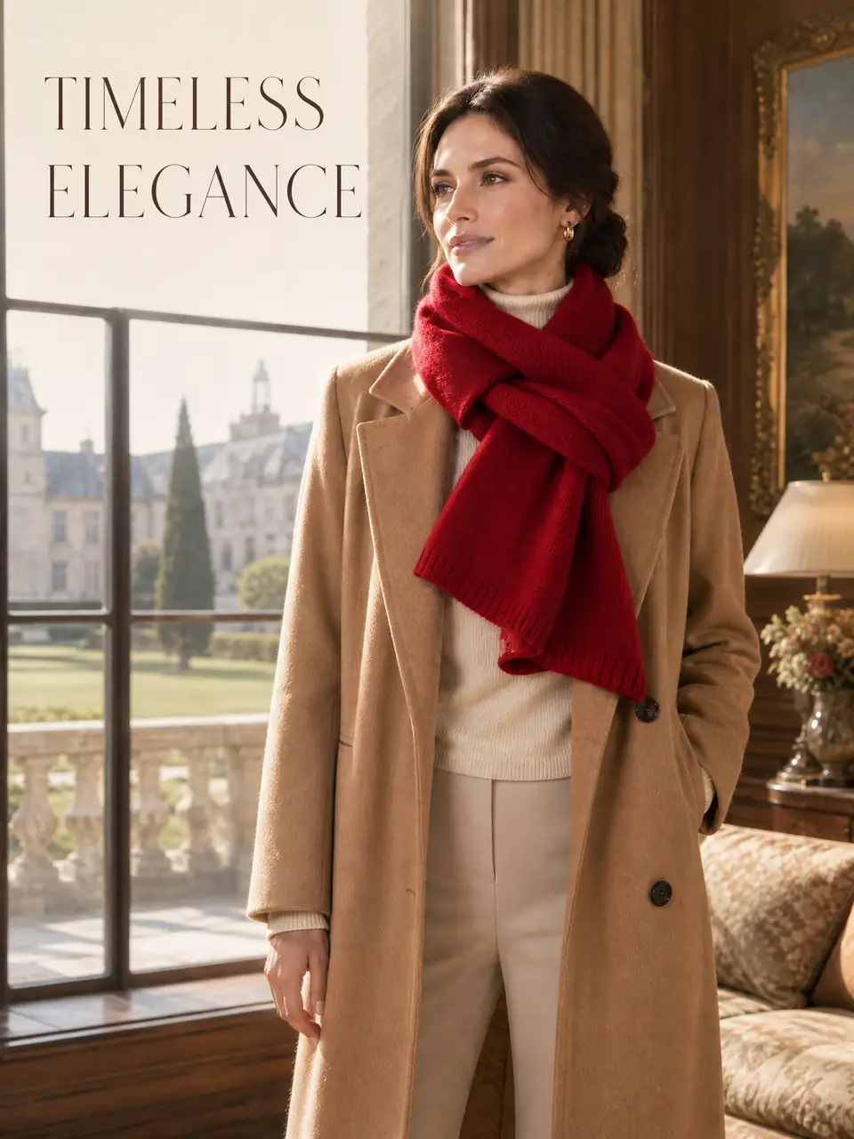 Burgundy Wool Scarf Value Showcase