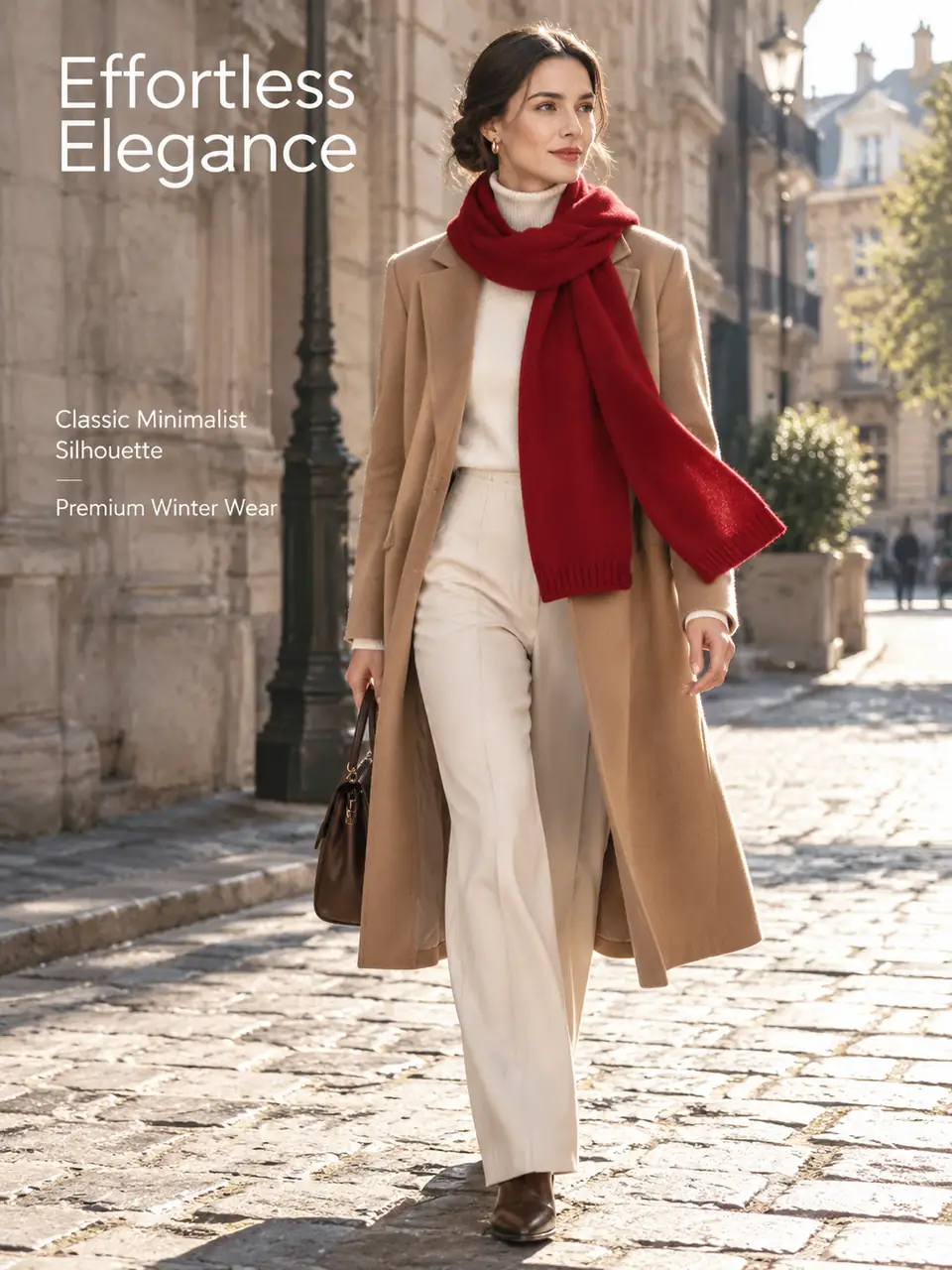 Burgundy Wool Scarf